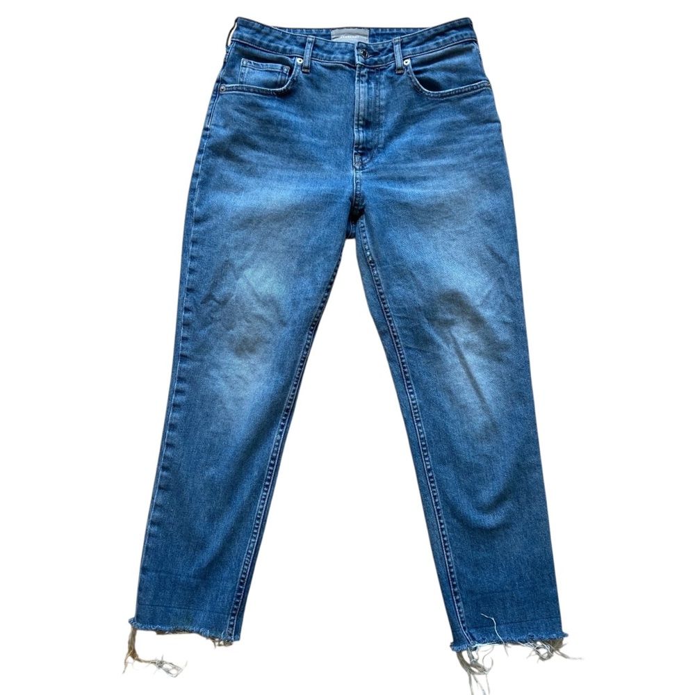 Everlane The Curvy Cheeky jeans mom style90’s inspiration lightwash blue 29 crop